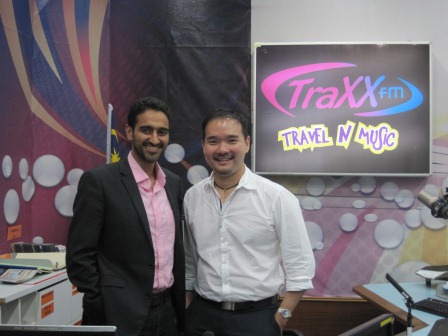 Waleed Aly co-hosted a program with deejay Kong Eu of Traxx FM.
